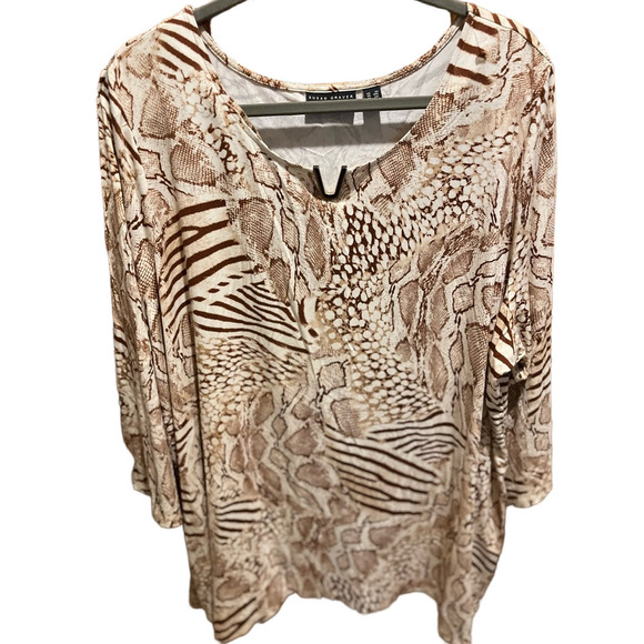 Susan Graver Tops - 311. WOMENS SUSAN GRAVER 3X DETAIL TOP